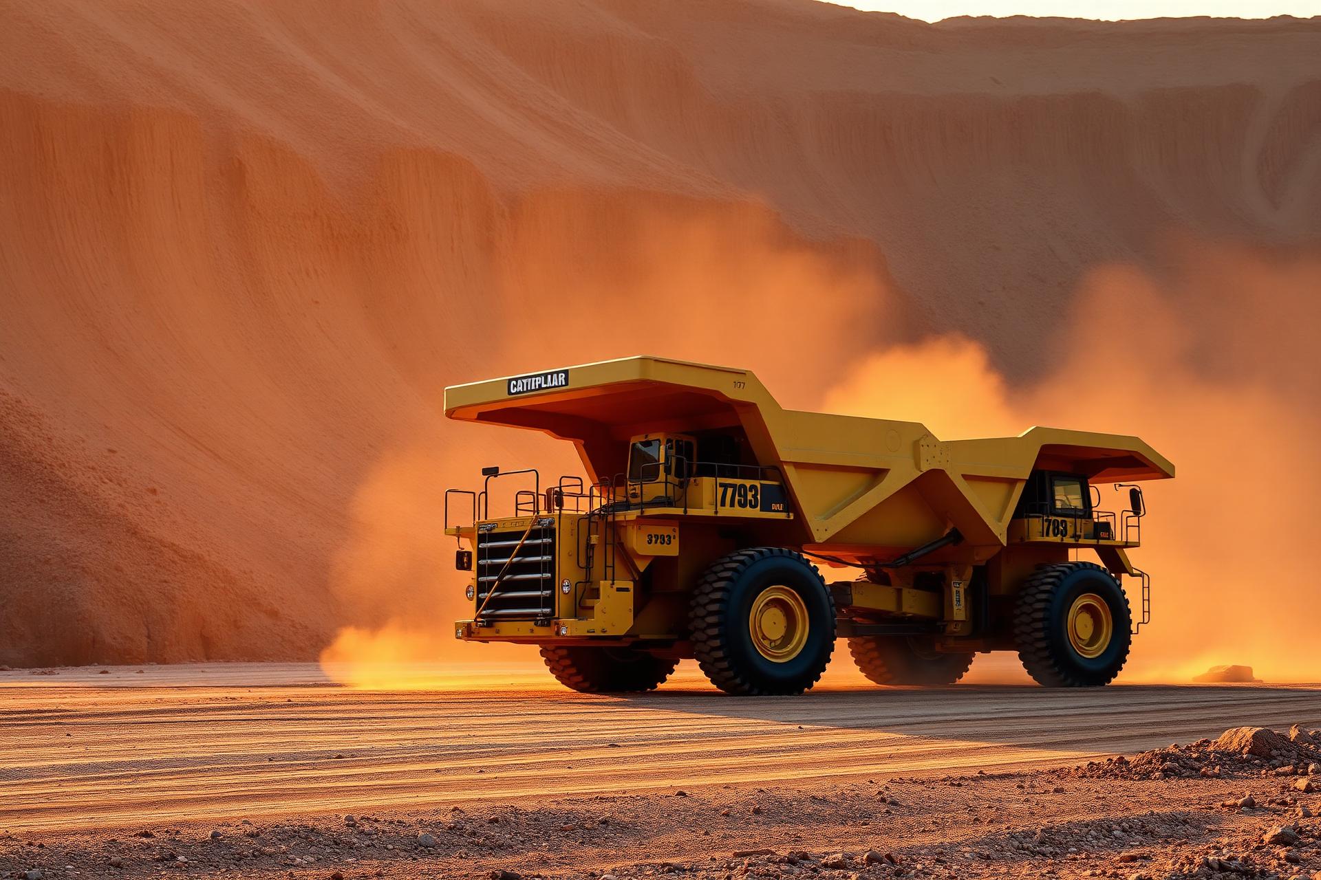 ANM Gold mining operations at sunset